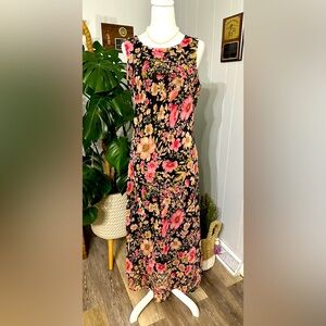 🛍️Spage collection sleeveless floral dress with fully lining size 14 excellent